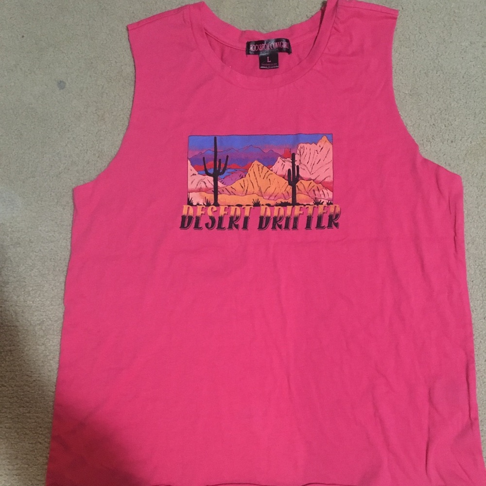 Rock and Roll Cowgirl Muscle Tee